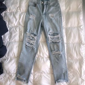 Light wash jeans from SHEIN. Never been worn. Just never returned.
